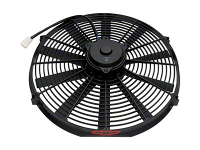 Electric Radiator Fan; High Performance Model w/Bowtie Logo; 16 Inch; 2100CFM