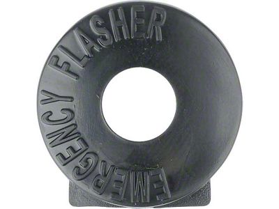 Emergency Flasher Switch Bezel - Black ABS Plastic