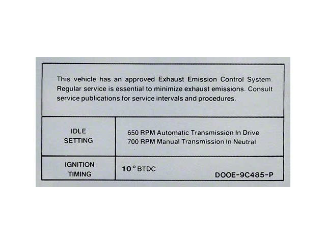 1970 429-4v At/mt Emission