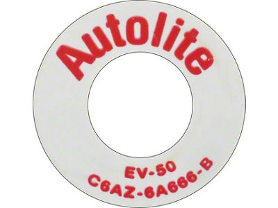 Engine Compartment Tag - 352 & 390 - PCV Plastic Ring - Mercury