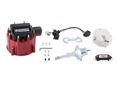 Engine Distributor Tune-Up Kit; Fits GM HEI V6 Dist w/Internal Coil; Red Cap