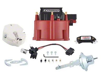 Engine Distributor Tune-Up Kit; Fits GM HEI V6 Dist w/Internal Coil; Red Cap