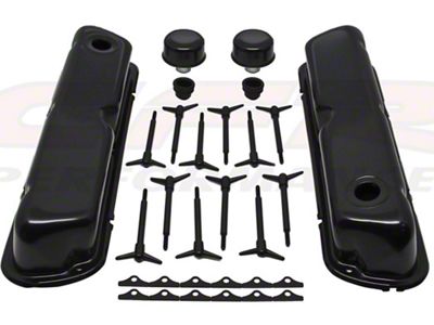 Engine Dress Up Kit Small Block, Black