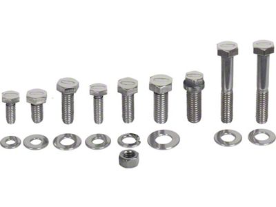 Engine Hardware Kit 352, 390, 406, 427, 428, Stainless