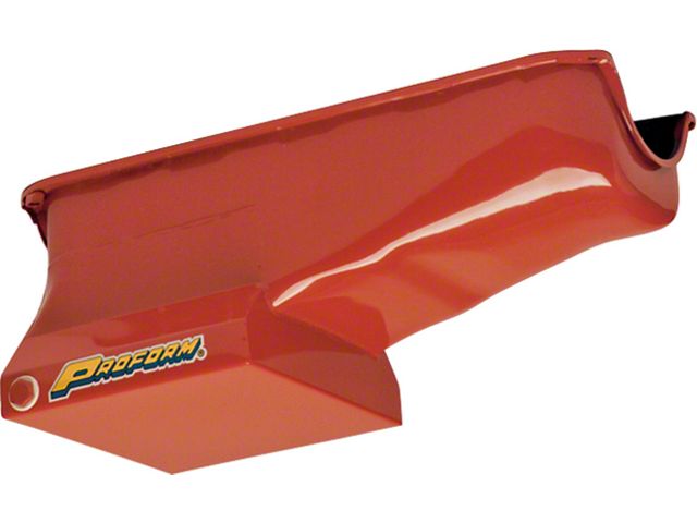 Engine Oil Pan; Low Profile Design; Hi-Capacity; 7 Quart; Chrome; SB Chevy