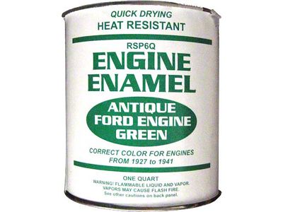 Engine Paint - Ford Green - 1 Quart Can - Quick-Drying Enamel