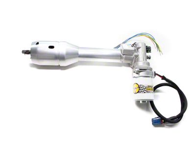 EPAS Performance Electric Power Steering Conversion Kit with GPS Automatic Adjust and Silver IDIDIT Steering Column (66-77 Bronco)