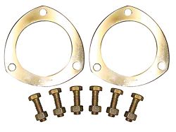 Exhaust Collector Gasket Kit; 3.0 In Dia.; Soft Aluminum; Bolts Included; 1-Pair