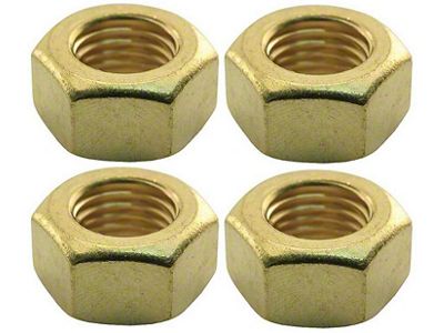 Exhaust Manifold Stud Nut - Brass - 7/16-20 - Ford FlatheadV8 Except 60 HP - 4 Cylinder Ford Model B; Pack of 25 Nuts