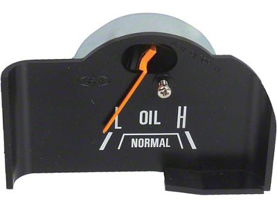 F-Series Truck/Bronco Oil Pressure Gauge, Orange Needle, 1977-1979