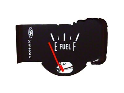 F-Series Truck Fuel Gauge, Red Needle, 1973-1977 (Up To Early 1977)