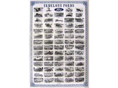 Fabulous Fords Poster/ 25 X 37