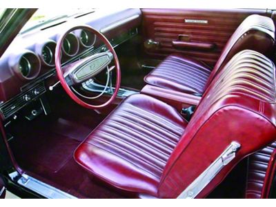 Fairlane, Ranchero, Torino, Bucket Seat Covers, 1968