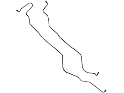 Ford/Mercury C6 Trans Cooler Lines,FE,OE Steel,2-Pc,67-69 (C6 Auto Trans & Small Block V8)