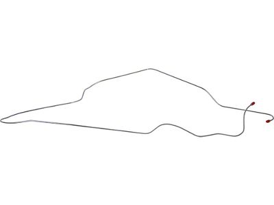 Falcon Front To Rear Brake Line, 2-Piece OE Steel, 1962