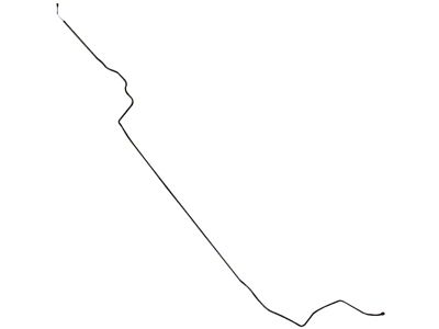 Falcon Front To Rear Brake Line, 2-Piece Stainless Steel, 1962