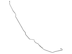 Front To Rear Brake Line, Convertible, OE Steel (63-65 Falcon)