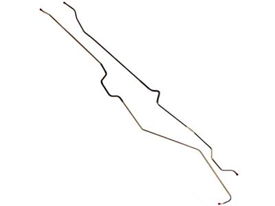 Falcon Front To Rear Brake Lines, 2-Piece Stainless Steel, 1966