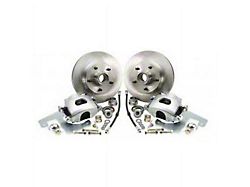 Master Power Brakes Legend Series Standard Front Disc Brake Conversion Kit; Silver Zinc Calipers (63-70 Comet, Falcon)