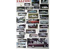 Falcon Poster - 23 x 25 - Depicts Classic Ford Falcons