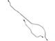 Falcon Rear Axle Brake Lines, 6-Cylinder, 2-Piece StainlessSteel, 1963 (6-Cylinder)