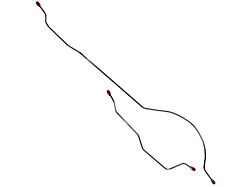 Falcon Rear Axle Brake Lines, 6-Cylinder Coupe, 2-Piece OE Steel, 1968 (6-Cylinder)