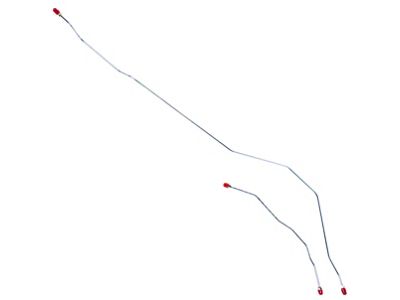 Falcon Rear Axle Brake Lines, 8 Rear End, 2-Piece Stainless Steel, 1963-1965 (8 Rear End)