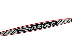 Falcon Sprint Emblem Insert, Aluminum, Self-Adhesive, Each, 1965 