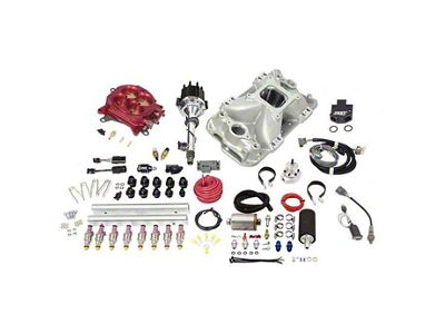 FAST XFI 2.0 EFI Kit with Red Throttle Body and 550 HP Pump (65-74 Big Block V8 Corvette C2 & C3)