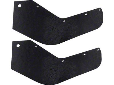 Fender Apron To Frame Lower Rear Splash Shields - Die-Cut Black Rubber - Ford