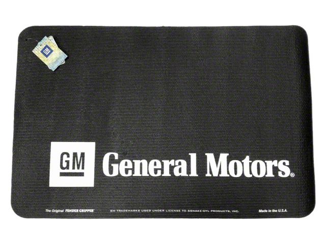 Fender Cover, Black, Gripper, GM General Motors Logo