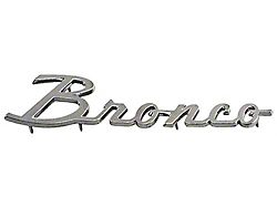 Scott Drake Fender Ornament - Bronco - Chrome - With Hardware - Right Or Left