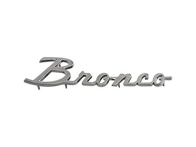 Fender Ornament - Bronco - Chrome - With Hardware - Right Or Left