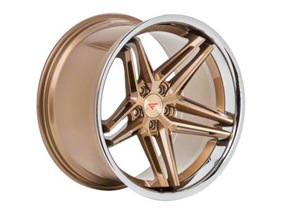Ferrada Wheels CM1 Brushed Cobre with Chrome Lip Wheel; Rear Only 20x10; 40mm Offset (93-02 Firebird)