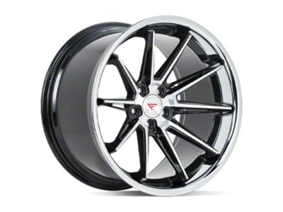 Ferrada Wheels CM2 Machine Black with Chrome Lip Wheel; 20x8.5; 30mm Offset (93-02 Firebird)