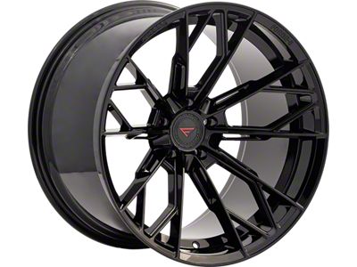 Ferrada Wheels FR11 Obsidian Black Wheel; Rear Only 20x10; 40mm Offset (93-02 Firebird)