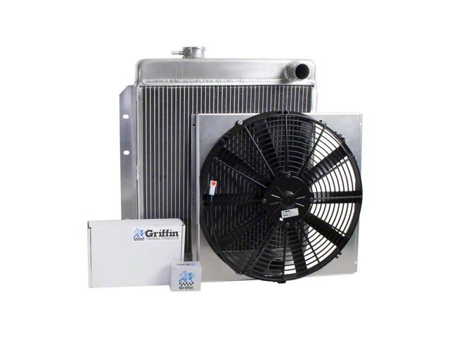 Downflow Radiator Car Ecklers ComboUnit DownFlow Radiator; 2-Row (63-65 Small Block V8 Comet ...