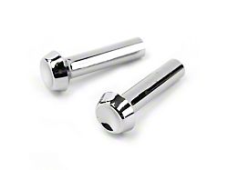 Door Lock Knobs; Chrome (66-67 Comet, Falcon)