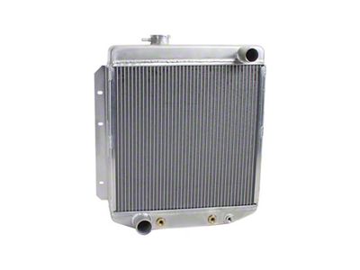 ExactFit DownFlow Radiator; 2-Row (63-65 I6, Late Model V8 Comet, Falcon w/ Automatic Transmission)