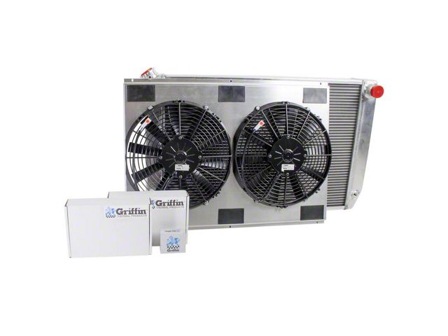 Comblift Radiator Ecklers ComboUnit CrossFlow Radiator; 2-Row (69-71 Fairlane, Torino w ...