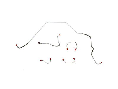 Fine Lines Front Brake Line Kit; Stainless (67-68 Camaro w/ Non-Powered Disc Brakes)