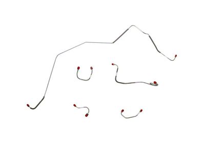 Fine Lines Front Brake Line Kit; Stainless (67-68 Camaro w/ Power Disc Brakes)