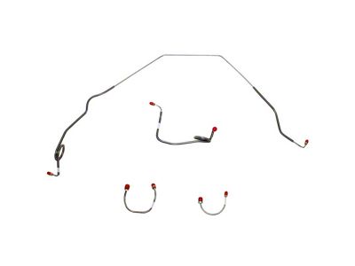 Fine Lines Front Brake Line Kit; Stainless (1969 Camaro w/ Non-Powered Drum Brakes)