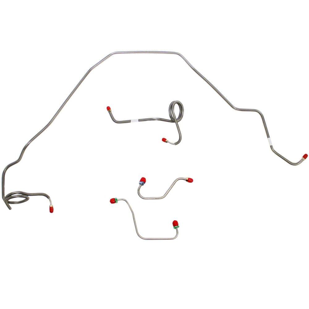 Stainless Steel Brake Line Kit - Master Cylinder To Prop Valve For 71-80 Camaro & Firebird 9 thumbnail image