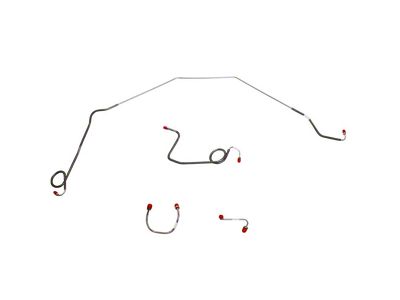 Fine Lines Front Brake Line Kit; Steel (1969 Camaro w/ Power Drum Brakes)
