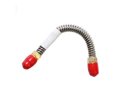 Fine Lines Front Caliper Brake Line with 3/8-Inch Fitting; Passenger Side; Steel (67-68 Camaro)