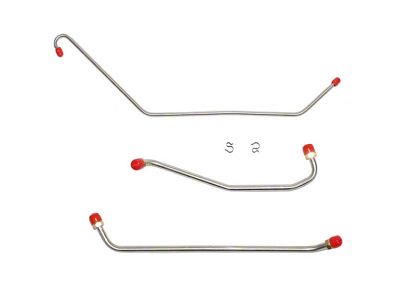 Fine Lines Fuel Pump to Carburetor Fuel Line with Return Line; Stainless (1969 Big Block V8 Camaro)