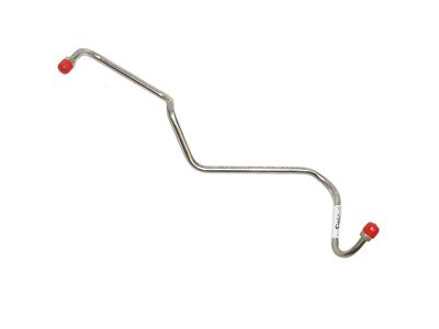 Fine Lines Fuel Pump to Carburetor Fuel Line with Return Line; Stainless (72-75 350 V8 Camaro w/ Quadra-Jet)