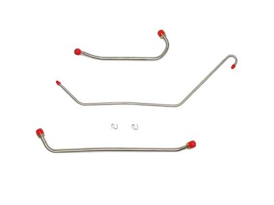 Fine Lines Fuel Pump to Carburetor Fuel Line with Return Line; Steel (1969 350 V8 Camaro)