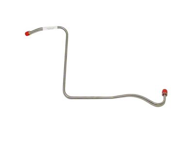 Fine Lines Fuel Pump to Carburetor Fuel Line; Stainless (04/67-68 327 V8 Camaro w/ 2-Barrel Carburetor)